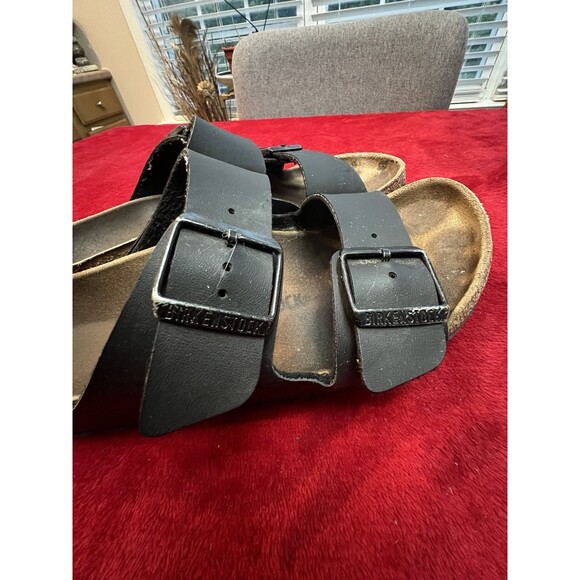 Birkenstock Arizona Sandals Black Leather Narrow Fit Size 40 (L9/M7) main image 7